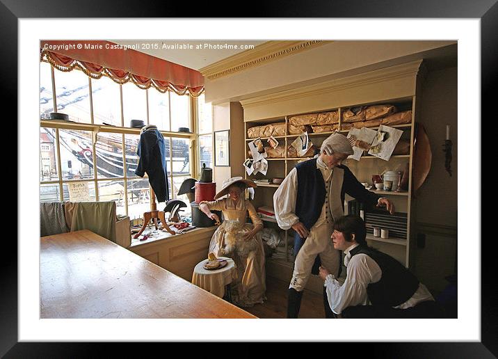  The Harbour Tailor Shop Framed Mounted Print by Marie Castagnoli