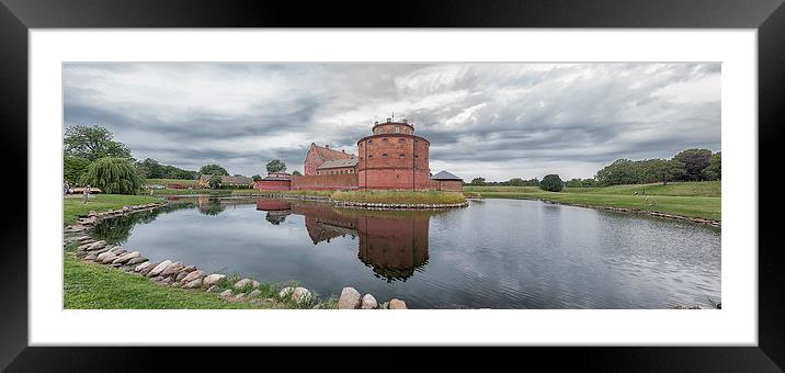 Landskrona Citadel Panorama Framed Mounted Print by Antony McAulay