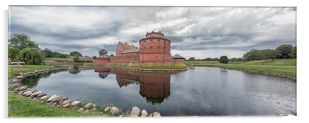 Landskrona Citadel Panorama Acrylic by Antony McAulay