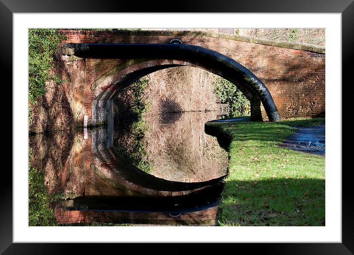 Canal Reflection  Framed Mounted Print by Duncan Monk