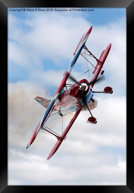  G-EWIZ Pitts Special - The Muscle Biplane Framed Print by Steve H Clark