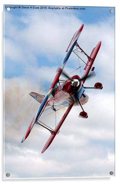  G-EWIZ Pitts Special - The Muscle Biplane Acrylic by Steve H Clark