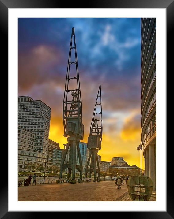 West India Quay  Framed Mounted Print by Clive Eariss