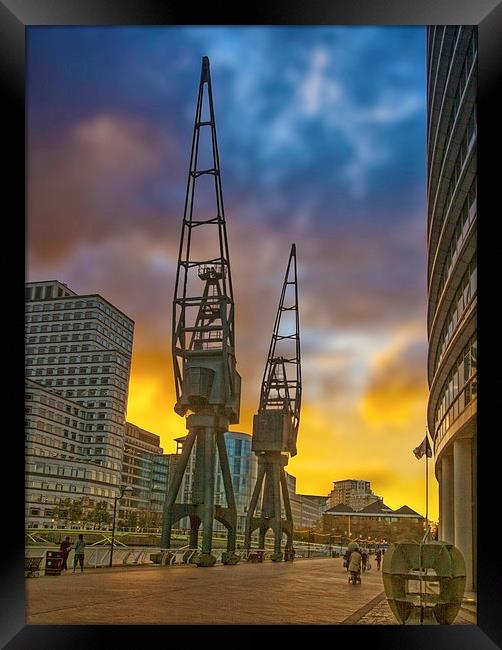West India Quay  Framed Print by Clive Eariss