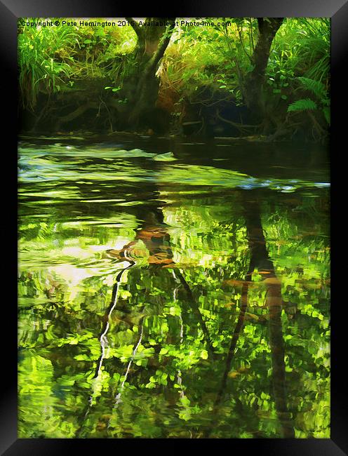  River Bovey Framed Print by Pete Hemington