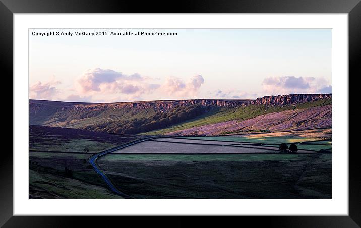  Stanage Edge Framed Mounted Print by Andy McGarry