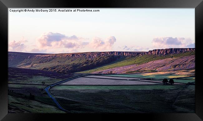  Stanage Edge Framed Print by Andy McGarry