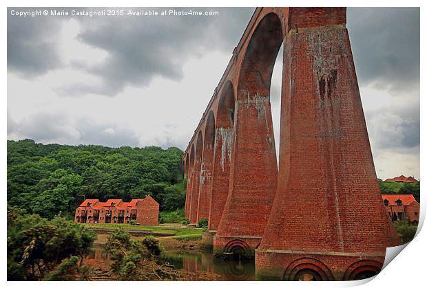  The Viaduct Print by Marie Castagnoli