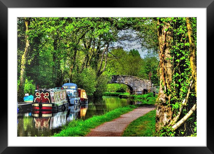  Country Walk Framed Mounted Print by Delwyn Edwards