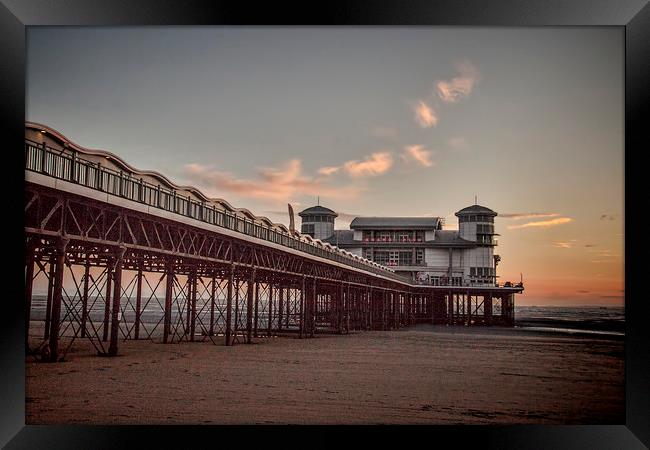  The Grand Pier, Weston-super-mare. Framed Print by Becky Dix