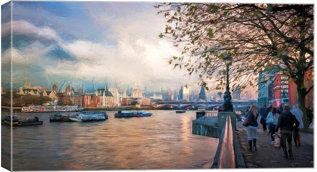  London and The THames Canvas Print by Colin Evans