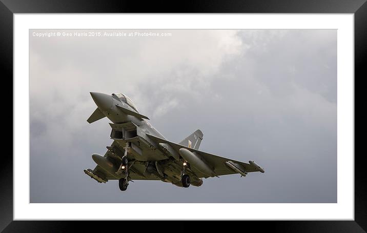  Typhoon "Euro Fighter" Framed Mounted Print by Geo Harris