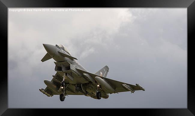  Typhoon "Euro Fighter" Framed Print by Geo Harris