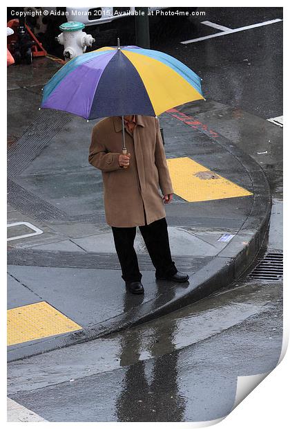  San Francisco In The Rain  Print by Aidan Moran
