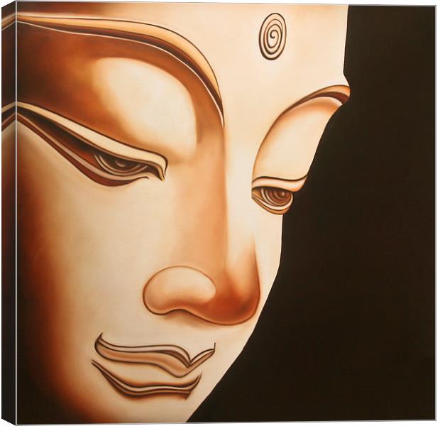 The Peaceful Buddha  Canvas Print by Julian Bound