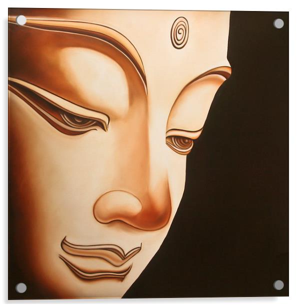 The Peaceful Buddha  Acrylic by Julian Bound