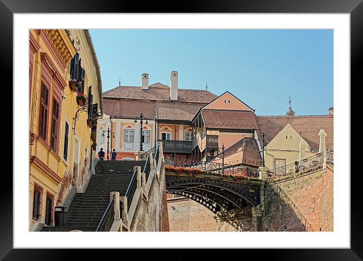 Liars Bridge Sibiu Romania Framed Mounted Print by Adrian Bud