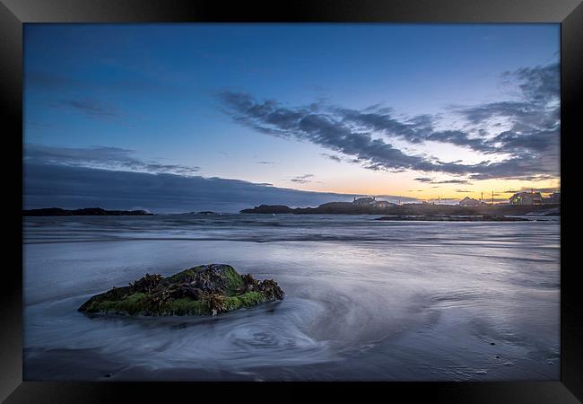  Trearddur Ebb and Flow Framed Print by Sean Wareing