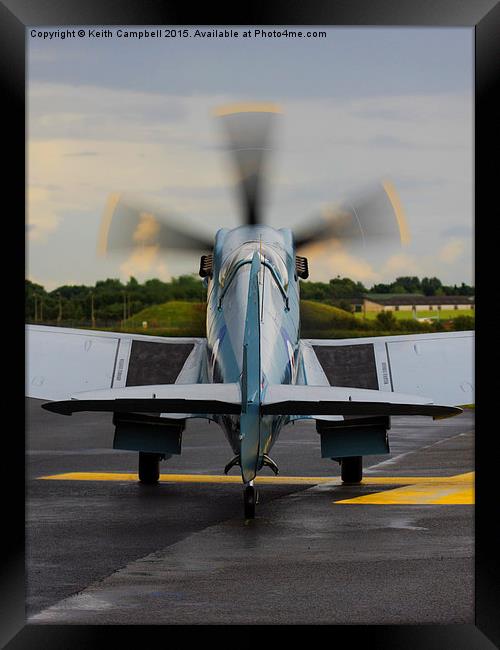  Spitfire PS915 Framed Print by Keith Campbell