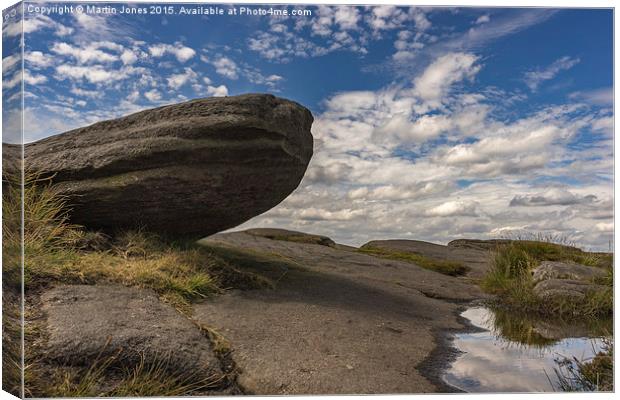  The Monoliths on Stanage Canvas Print by K7 Photography