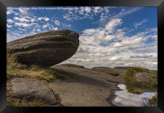  The Monoliths on Stanage Framed Print by K7 Photography