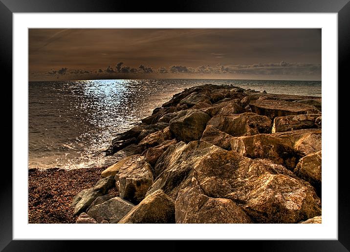 Rocky Coast Framed Mounted Print by Eddie Howland