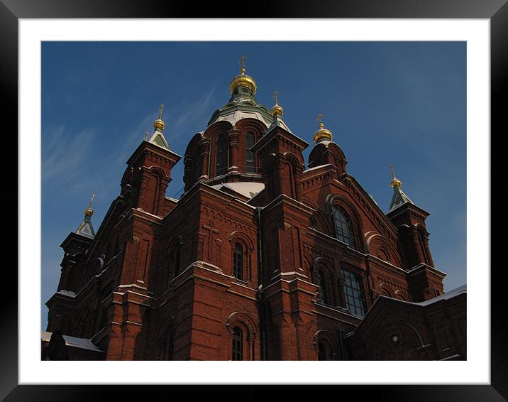 Uspenski Orthodox Church - Helsinki Framed Mounted Print by James Lamont