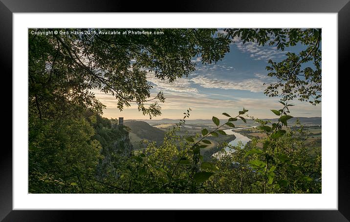  Kinnoull Tower  Framed Mounted Print by Geo Harris