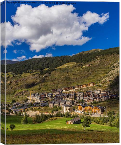  Village of El Tarter - Andorra Canvas Print by colin chalkley