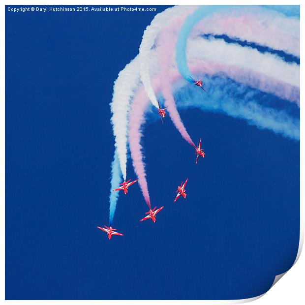 The Iconic Red Arrows Print by Daryl Peter Hutchinson