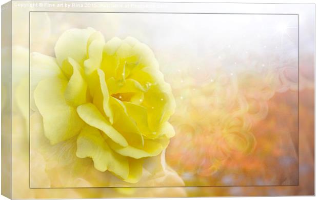  The Rose Canvas Print by Fine art by Rina