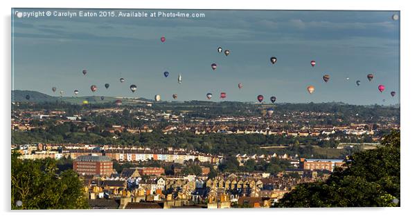  Balloons over Bristol Acrylic by Carolyn Eaton