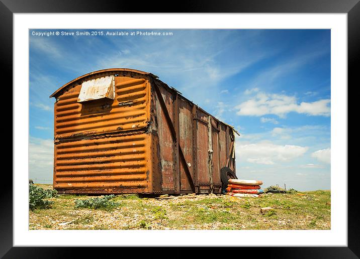  Shack in Dungeness Framed Mounted Print by Steve Smith