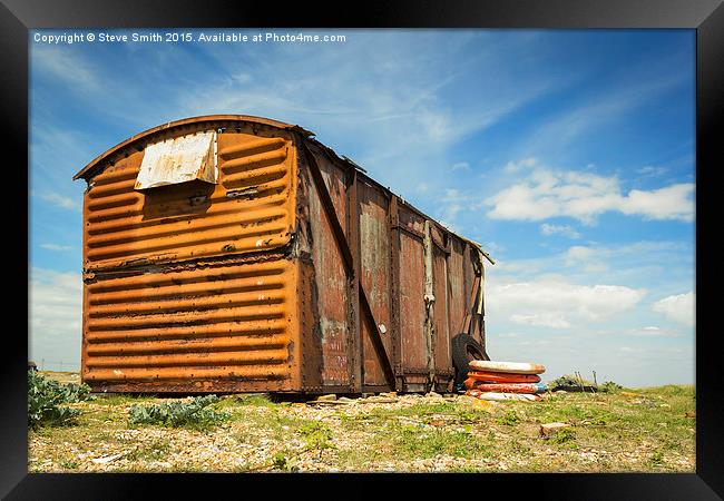  Shack in Dungeness Framed Print by Steve Smith