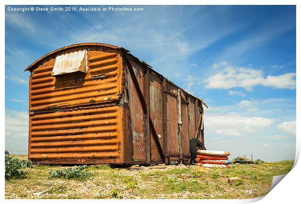  Shack in Dungeness Print by Steve Smith