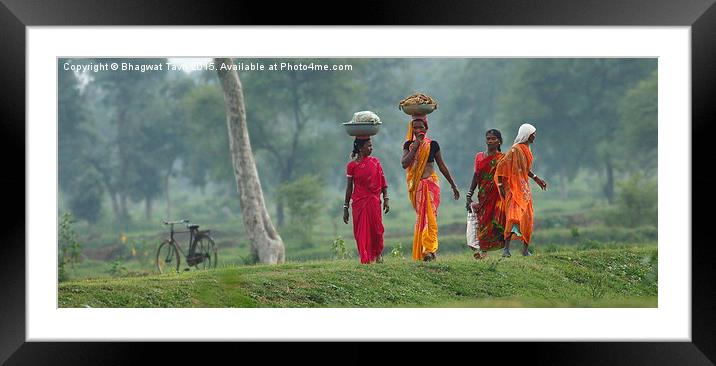  Colorful India... Framed Mounted Print by Bhagwat Tavri