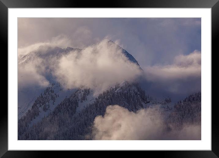 Winter clouds Framed Mounted Print by Thomas Schaeffer