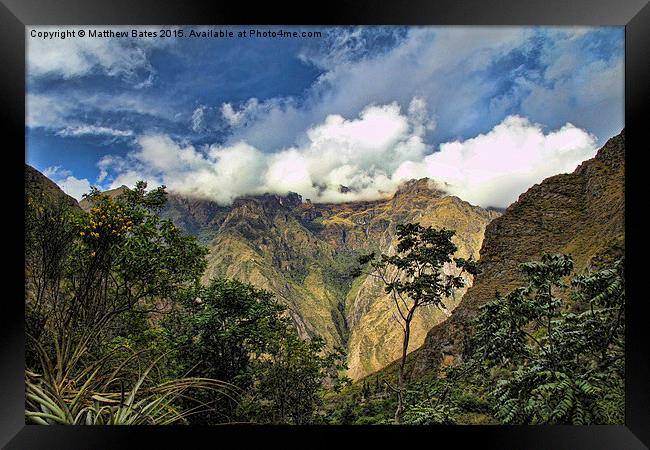 Andean Mountains Framed Print by Matthew Bates