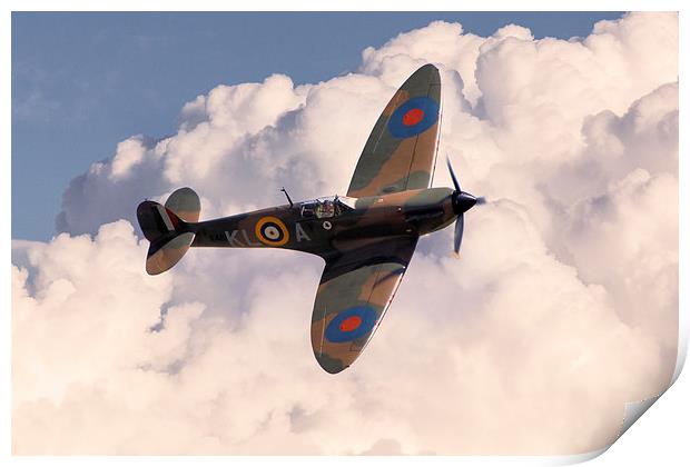 Supermarine Spitfire X4690 Print by J Biggadike