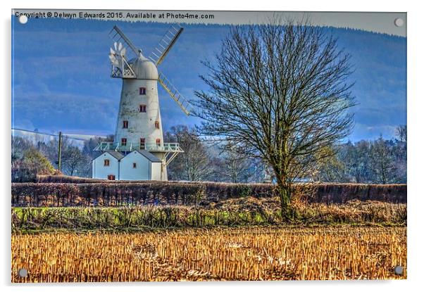 The Windmill  Acrylic by Delwyn Edwards