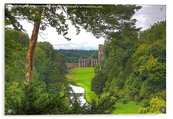  Fountains Abbey Yorkshire 1 Acrylic by Colin Williams Photography
