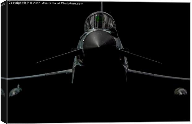  Eurofighter Typhoon Jet Canvas Print by P H