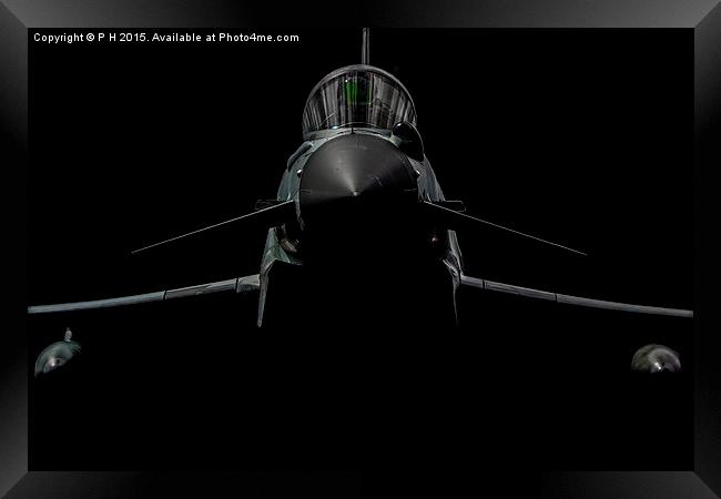  Eurofighter Typhoon Jet Framed Print by P H