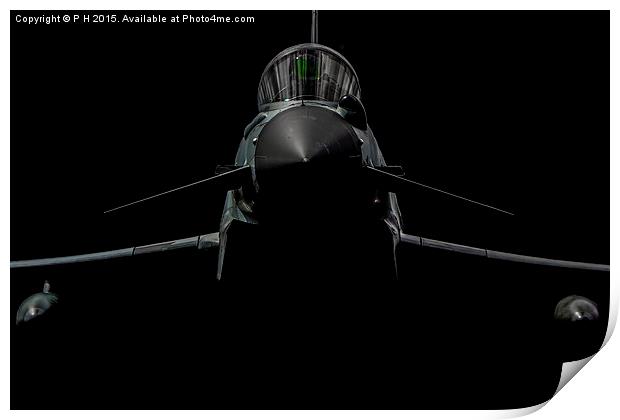  Eurofighter Typhoon Jet Print by P H
