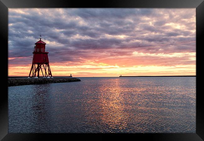  South Shields Sunrise Framed Print by Northeast Images