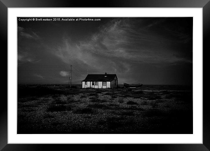  the house at dungeness Framed Mounted Print by Brett watson