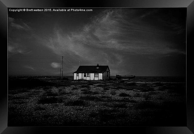  the house at dungeness Framed Print by Brett watson