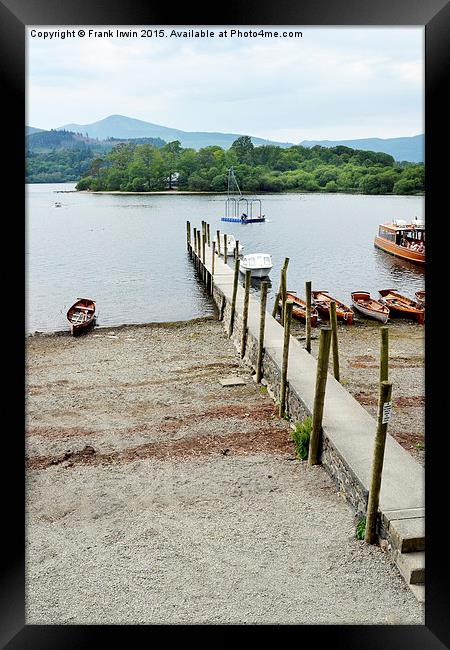  A mooring pier in Derwenteater, Lake District, UK Framed Print by Frank Irwin