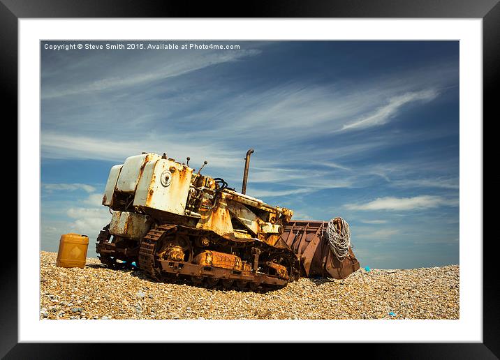  Dungeness Digger Framed Mounted Print by Steve Smith