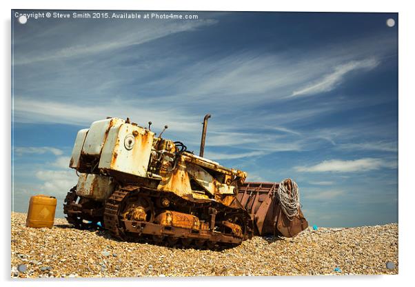  Dungeness Digger Acrylic by Steve Smith